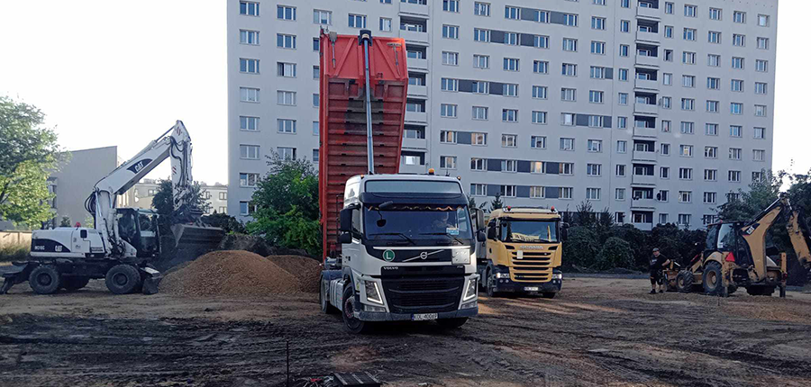 Kompleksowa obsługa inwestycji w zakresie prac ziemnych i transportu ciężarowego